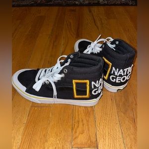 VANS Sk8-Hi x National Geographic Black 2020 Men’s  Size 6.5 Women’s Size 8